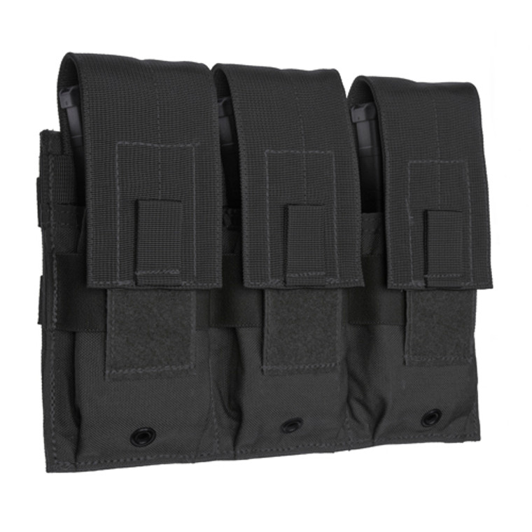 Tac Shield Triple Universal Rifle Pouch MOLLE Black, USA Made