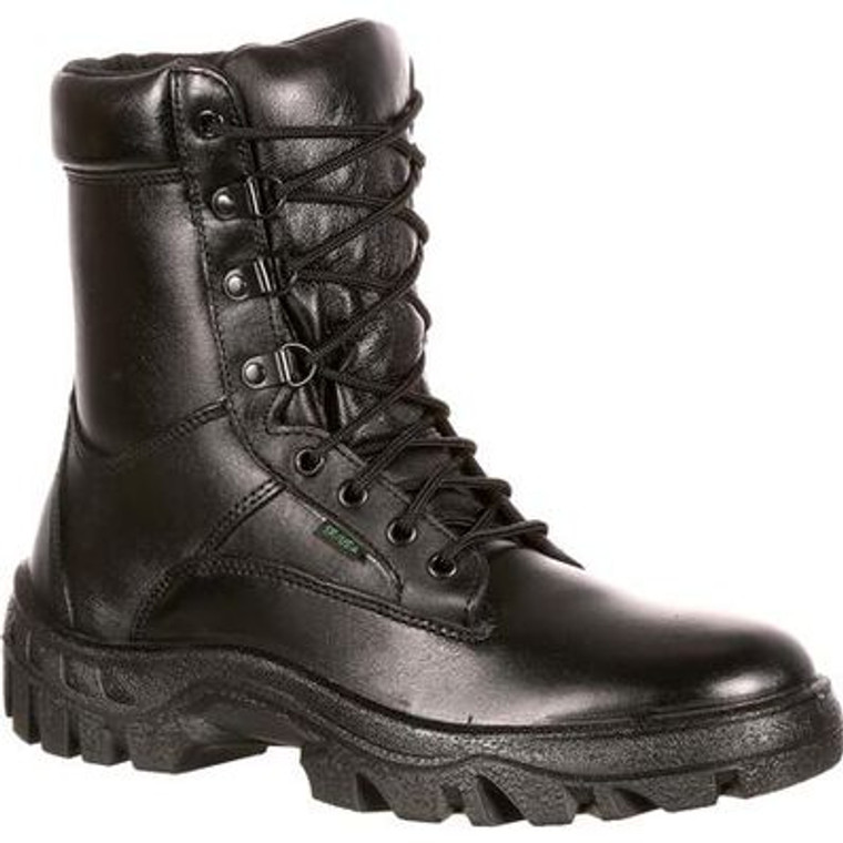 Bota de servicio público Rocky TMC aprobada por correo, negra, fabricada en EE. UU.