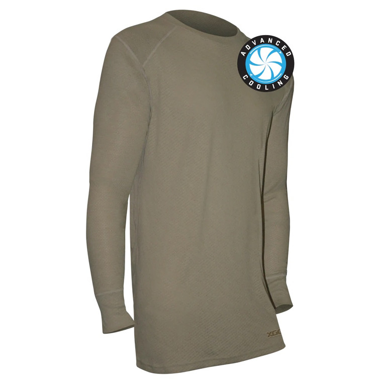 XGO Lightweight FR Cooling Mesh LS Crew (FR) Tan 499 USA Made