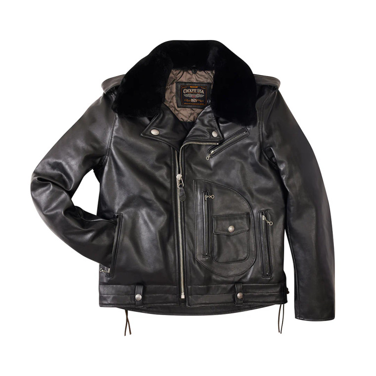 Cockpit USA Road Warrior Jacket Black USA Made