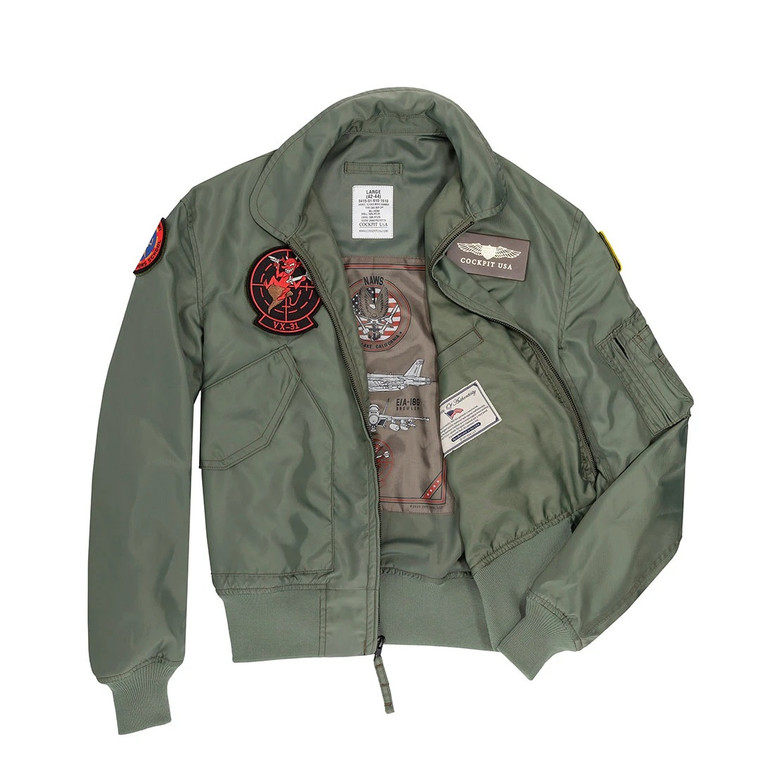 Pilotska kabina SAD "filmski heroji" cwu-36/p letačka jakna proizvedena u SAD-u 