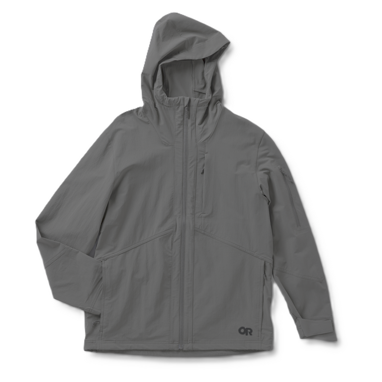 Outdoor Research Men's Solstice Softshell Jacket Wolf Grey Combat Fit
