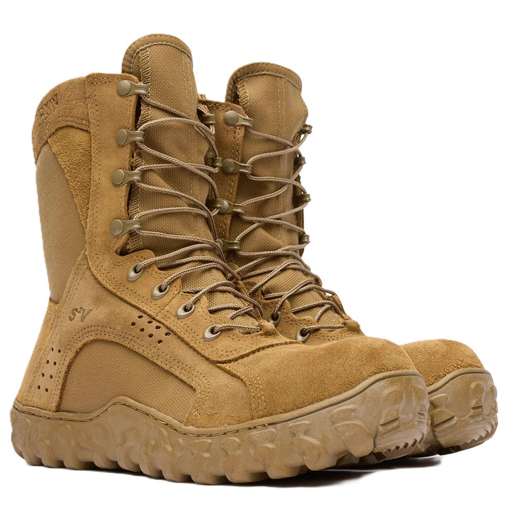 Rocky S2V Side Zip Composite Toe Tactical Military Boot Coyote Brown USA Made