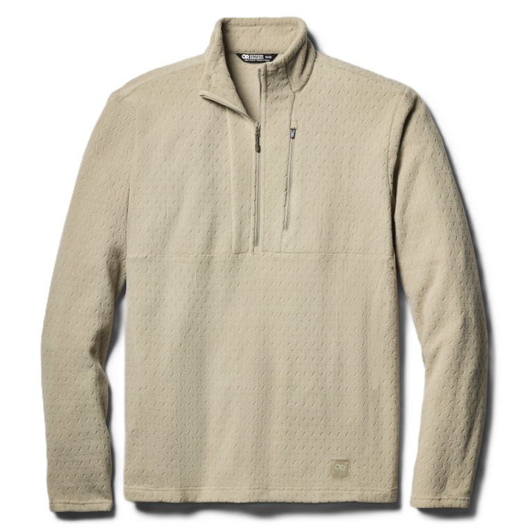Outdoor Research Men's Trail Mix XT Fleece Half Zip Shirt Pro Khaki
