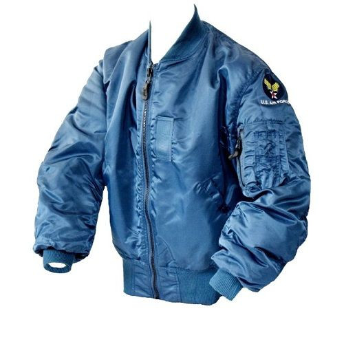 Vintage MA-1 Flight Jacket USA Made Blue