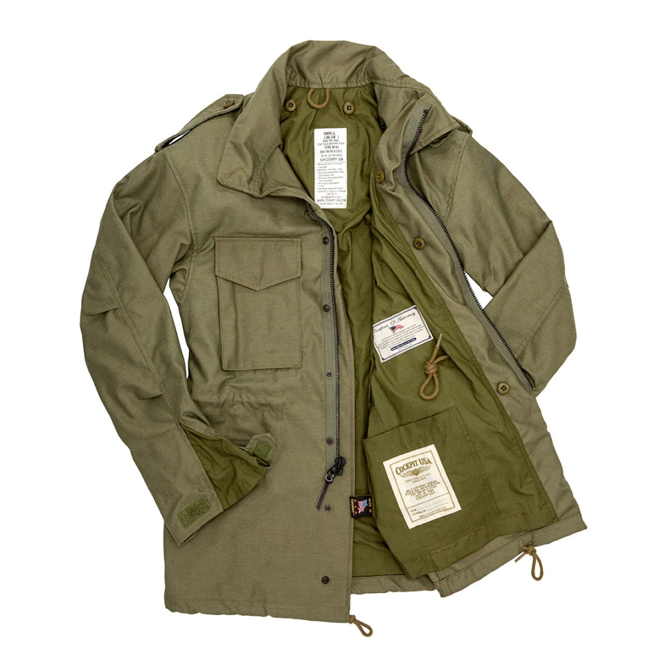 Cockpit USA M-65 Field Jacket Olive USA Made