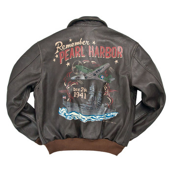 Ameri VINTAGE - AMERI☆フライトジャケット remember-pearl-harbor-a2-