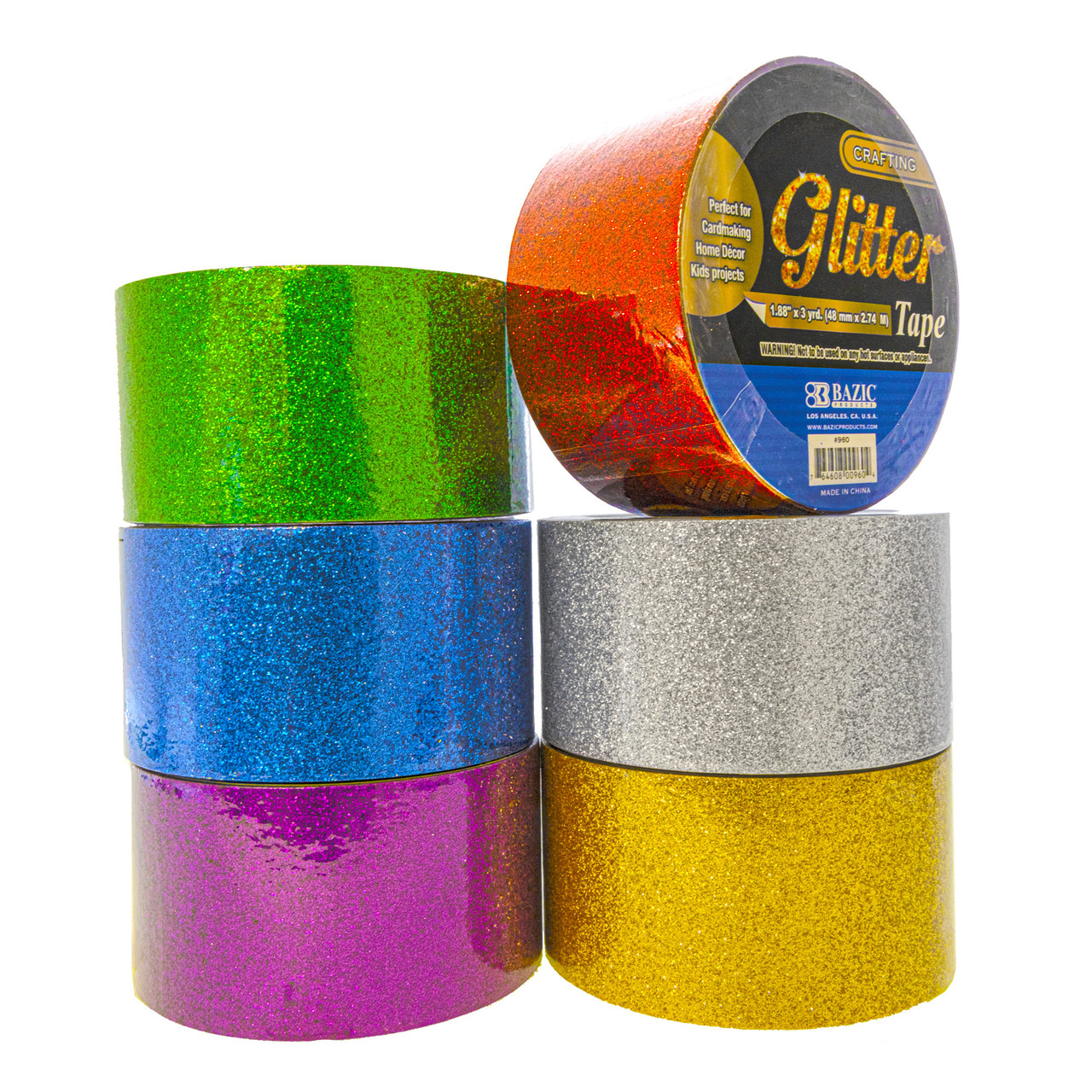 BAZIC 1.88 X 3 Yards Glitter Tape
