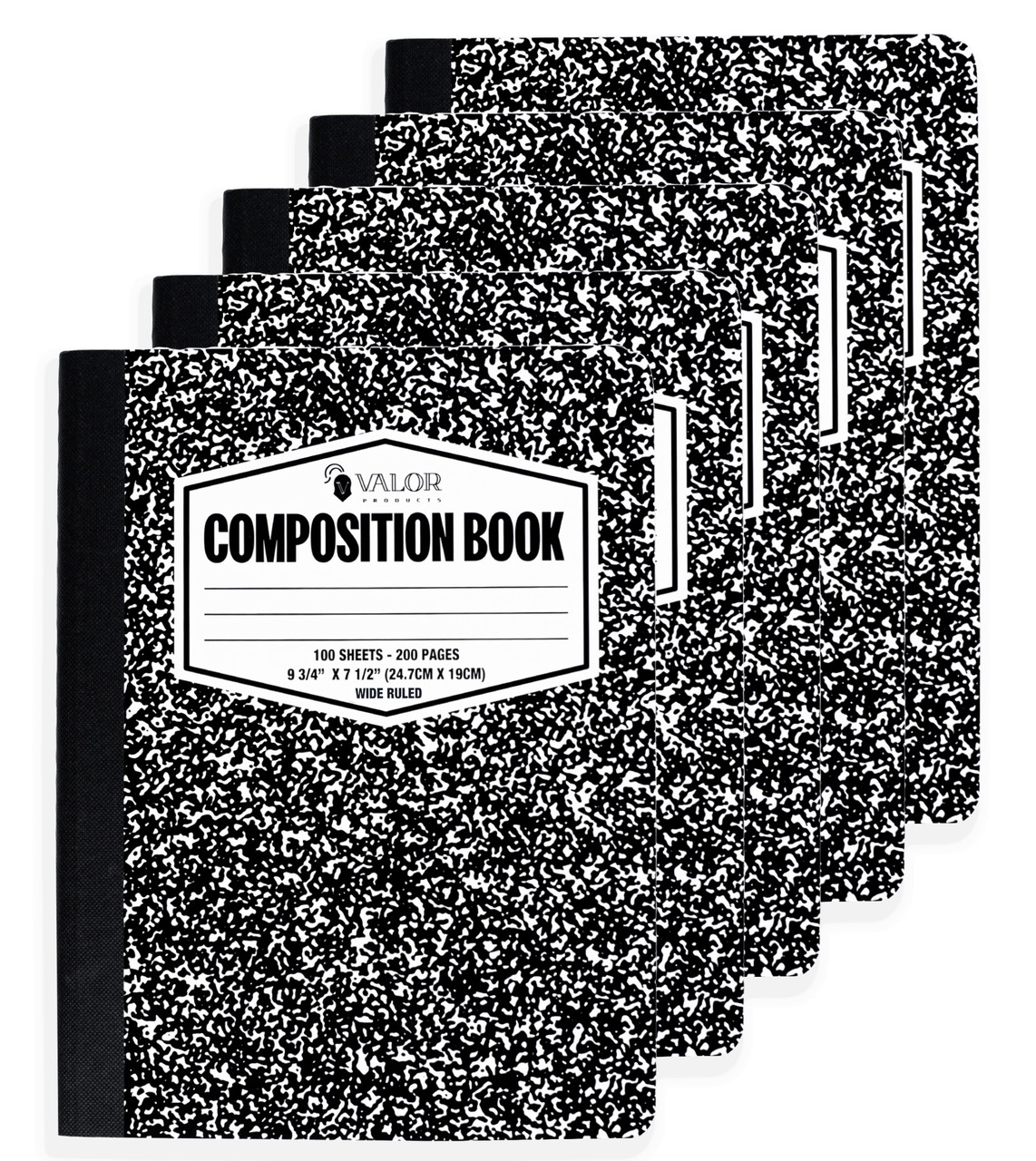 Valor Composition Book Wide Ruled 100 sheets 9.75