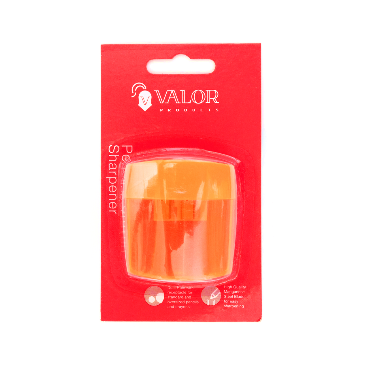 Asst Color Clear Dual-Hole Pencil, Crayon Dome Sharpeners