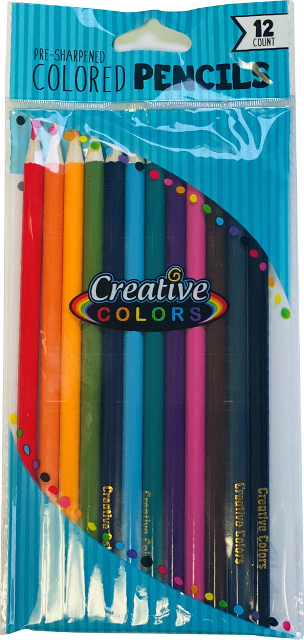 7 presharpened colored pencils 12ct