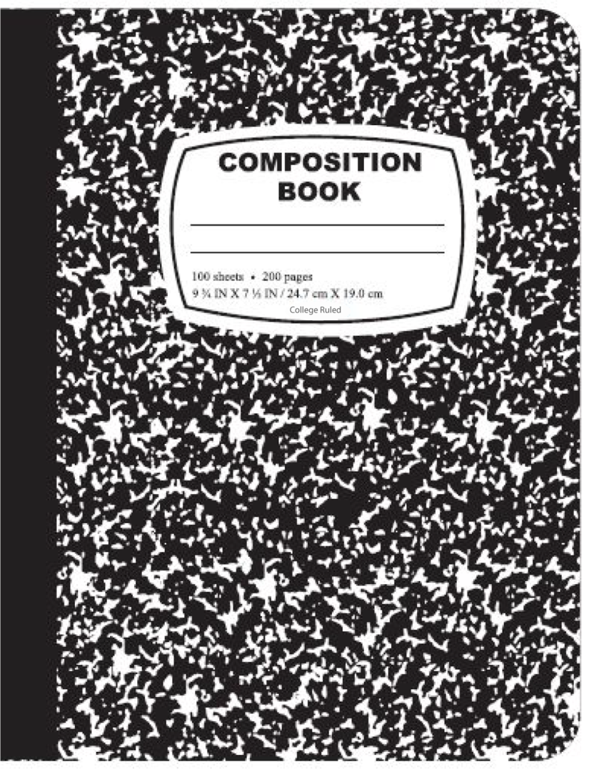 Creative Colors Composition Book College Ruled 100 Sheets