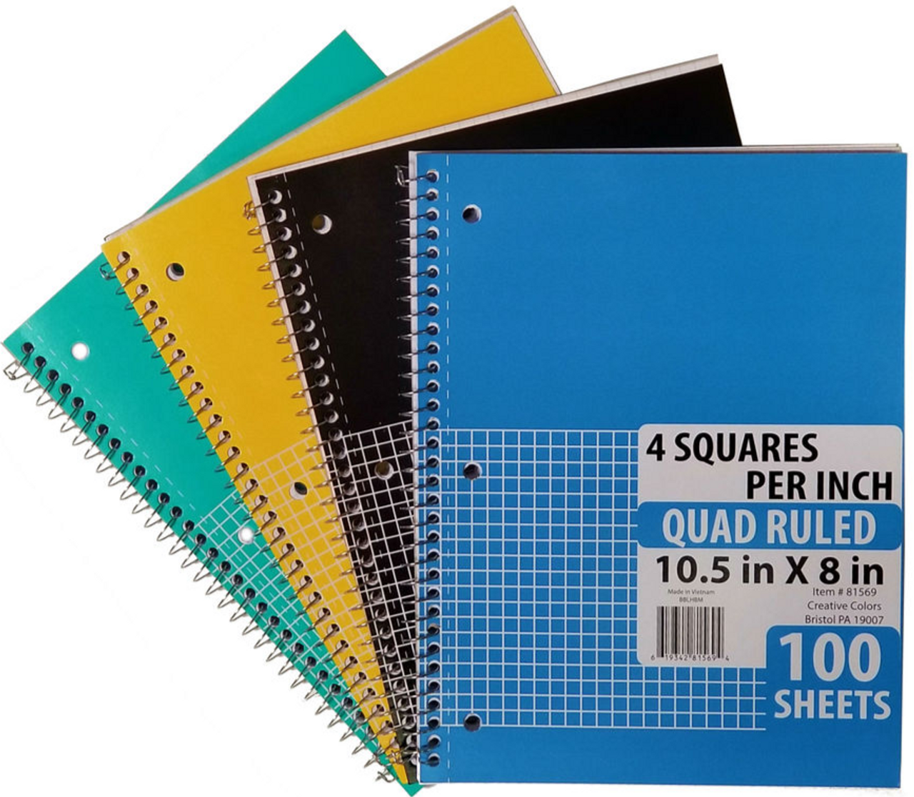 Oxford 1-Subject College Ruled Notebook, Coil Lock - 100 Sheets