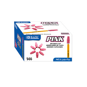 BAZIC Pink Eraser Top (144/Box) BAZIC Pink Eraser Top (144/Box)