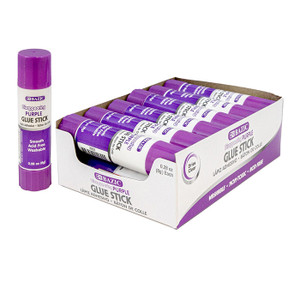 BAZIC 0.28 oz (8g) Washable Disappearing Purple Glue Stick BAZIC 0.28 oz (8g) Washable Disappearing Purple Glue Stick