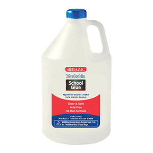BAZIC 1 Gallon Washable Clear School Glue BAZIC 1 Gallon Washable Clear School Glue