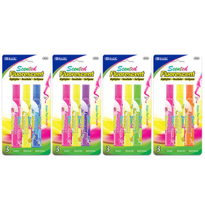 BAZIC Fruit Scented Highlighter (3/Pack) BAZIC Fruit Scented Highlighter (3/Pack)