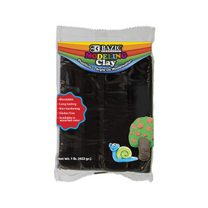 BAZIC 1 lb Black Modeling Clay BAZIC 1 lb Black Modeling Clay