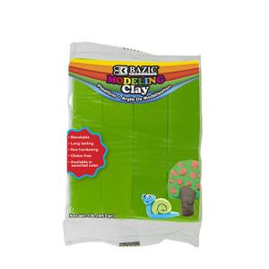BAZIC 1 lb Green Modeling Clay