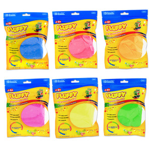 Bazic 0.5 oz 6 Fluorescent Color Air Dry Modeling Clay