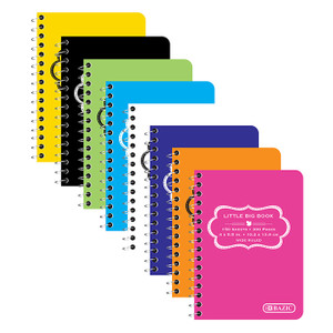 BAZIC 150 Ct. 4" X 5.5" Poly Cover Spiral Fat Book BAZIC 150 Ct. 4" X 5.5" Poly Cover Spiral Fat Book