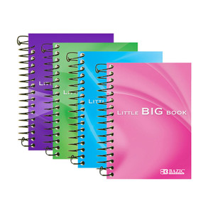 BAZIC 180 Ct. 4" X 5.5" Spiral Fat Book BAZIC 180 Ct. 4" X 5.5" Spiral Fat Book
