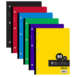 BAZIC C/R 80 Ct. 1-Subject Wireless Notebook BAZIC C/R 80 Ct. 1-Subject Wireless Notebook