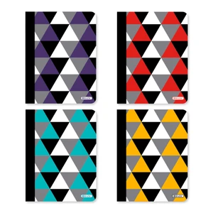 BAZIC C/R 100 Ct. Geometric Composition Book, 48 units per case