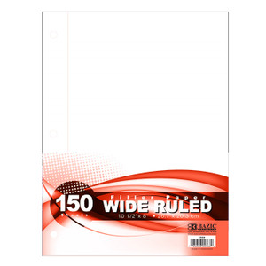 BAZIC W/R 150 Ct. Filler Paper BAZIC W/R 150 Ct. Filler Paper