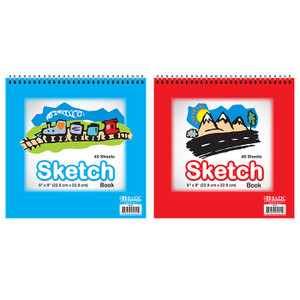 BAZIC Sketch Book 30 Ct. 8.5 X 11 Spiral Side Sketchbook Drawing Pads,  1-Pack