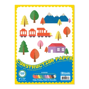 BAZIC 96 Ct. 9" X 12" Construction Paper, 24 units per case