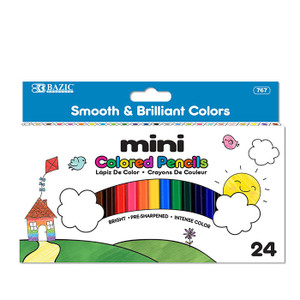 BAZIC 24 Mini Colored Pencils BAZIC 24 Mini Colored Pencils