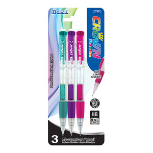 BAZIC Crown Dazzle 0.5 mm Mechanical Pencil (3/Pack) BAZIC Crown Dazzle 0.5 mm Mechanical Pencil (3/Pack)