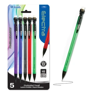 BAZIC Electra 0.7 mm Mechanical Pencil (5/Pack), 24 units per case