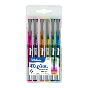 BAZIC 6 Color Dayton Rollerball Pen w/ Metal Clip BAZIC 6 Color Dayton Rollerball Pen w/ Metal Clip