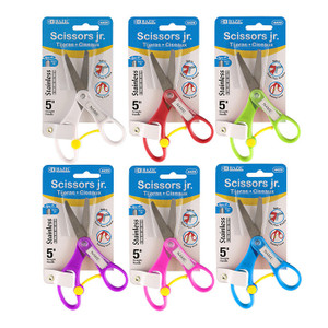 BAZIC 5" Blunt Tip School Scissors With Name Tag BAZIC 5" Blunt Tip School Scissors With Name Tag
