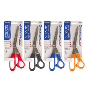 BAZIC 8" Classic Bent Handle Stainless Steel Scissors BAZIC 8" Classic Bent Handle Stainless Steel Scissors