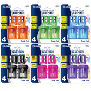 BAZIC 2 Dual Blades Sharpener + 2 Round Receptacle Sharpener BAZIC 2 Dual Blades Sharpener + 2 Round Receptacle Sharpener