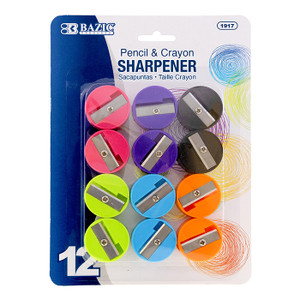 BAZIC Round Pencil Sharpener (12/Pack) BAZIC Round Pencil Sharpener (12/Pack)