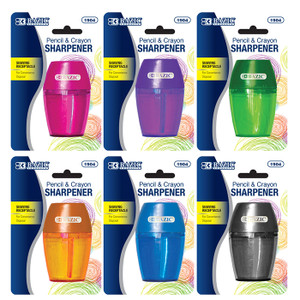 BAZIC Single Hole Sharpener w/ Receptacle BAZIC Single Hole Sharpener w/ Receptacle
