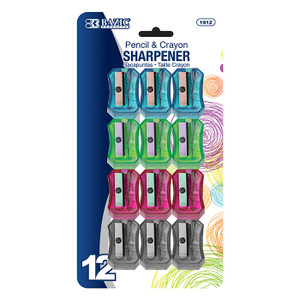 BAZIC Transparent Square Pencil Sharpener (12/pack) BAZIC Transparent Square Pencil Sharpener (12/pack)