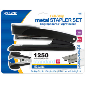 BAZIC Metal Full Strip Stapler Set BAZIC Metal Full Strip Stapler Set
