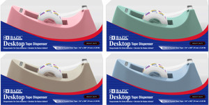 BAZIC 1" Core Heavy Duty Desktop Tape Dispenser w/ 3/4" x 250" Tape Refill, 12 units per case BAZIC 1" Core Heavy Duty Desktop Tape Dispenser w/ 3/4" x 250" Tape Refill, 12 units per case