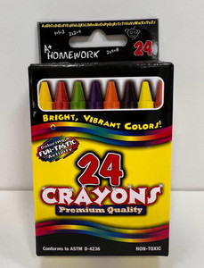 8 Color Premium Jumbo Triangle Crayons 24 Packs