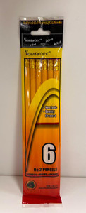 Pencils - No. 2 - 6 pk - Hang Card, 48 units per case
