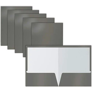 Paper Portfolios- 2 Pocket Grey Colors-Pdq Paper Portfolios- 2 Pocket Grey Colors-Pdq