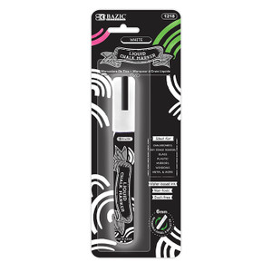 BAZIC White Liquid Chalk Marker, 24 units per case BAZIC White Liquid Chalk Marker, 24 units per case
