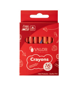 Valor Products Non Toxic 16CT Wax Bright Color Premium Crayons, 144 units per case Valor Products Non Toxic 16CT Wax Bright Color Premium Crayons, 144 units per case