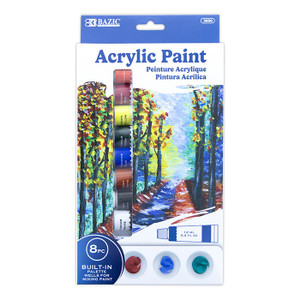 BAZIC 0.4 FL OZ (12 mL) 8 Colors Acrylic Paint BAZIC 0.4 FL OZ (12 mL) 8 Colors Acrylic Paint