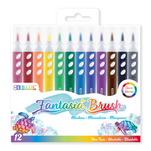 BAZIC 12 Colors Brush Markers BAZIC 12 Colors Brush Markers